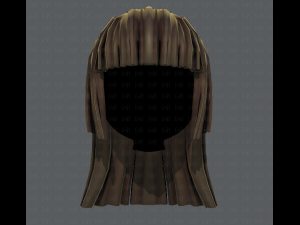 3d hair style for girl v50 3D Model