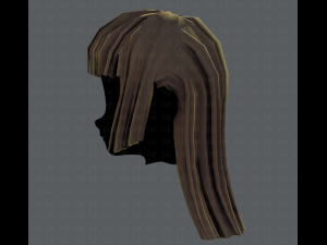 3d hair style for girl v50 3D Model