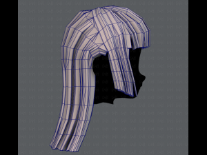 3d hair style for girl v50 3D Model