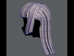 3d hair style for girl v50 3D Model