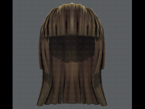 3d hair style for girl v50 3D Model