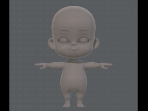 baby v01 Modèle 3D