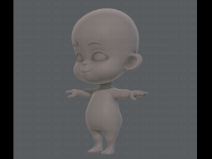 baby v01 Modèle 3D