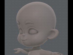baby v01 Modèle 3D