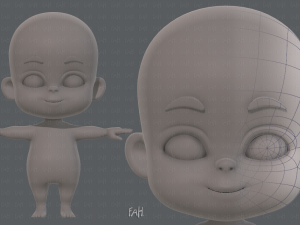 baby v01 Model 3D