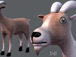 kambing v01 Model 3D