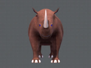 rinoceronte v01 Modello 3D