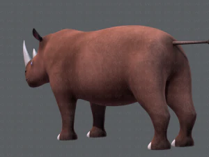 rinoceronte v01 Modello 3D