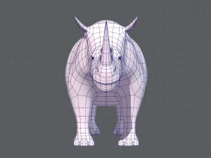 rinoceronte v01 Modello 3D