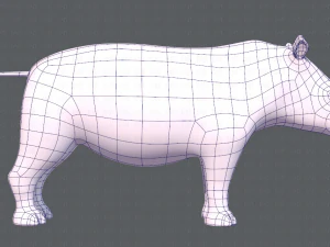 rinoceronte v01 Modello 3D