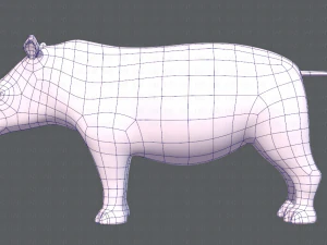 rinoceronte v01 Modello 3D