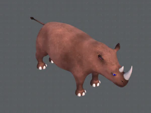 rinoceronte v01 Modello 3D