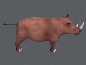rinoceronte v01 Modello 3D