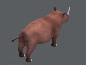 rinoceronte v01 Modello 3D