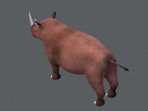 rinoceronte v01 Modello 3D