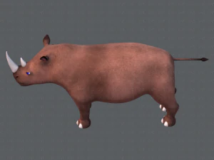 rinoceronte v01 Modello 3D