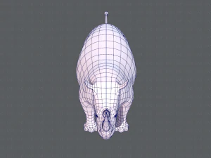 rinoceronte v01 Modello 3D