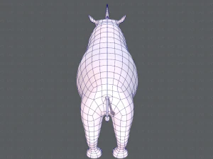 rinoceronte v01 Modello 3D