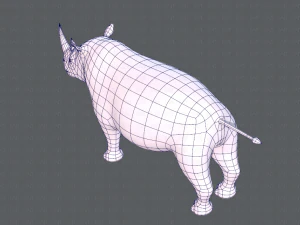 rinoceronte v01 Modello 3D