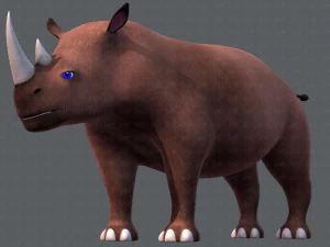rinoceronte v01 Modello 3D