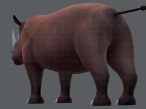 rinoceronte v01 Modello 3D