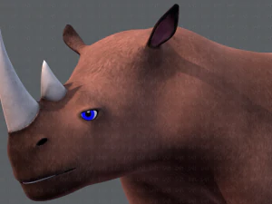 rinoceronte v01 Modello 3D