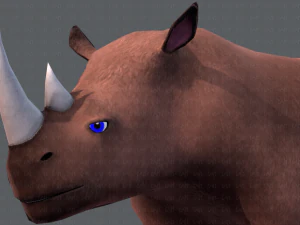 rinoceronte v01 Modello 3D