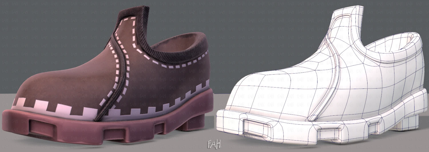 shoes cartoonv27 3D Model .c4d .max .obj .3ds .fbx .stl .blend 