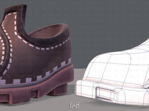 shoes cartoonv27 3D मॉडल