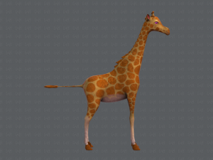 giraffe v01 3D Модель