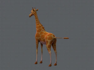 giraffa v01 Modello 3D