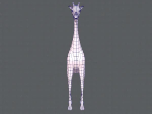 giraffa v01 Modello 3D