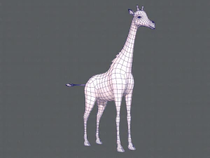 giraffa v01 Modello 3D