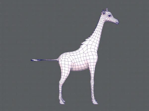 giraffa v01 Modello 3D