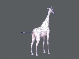 giraffa v01 Modello 3D