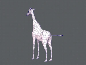 giraffa v01 Modello 3D