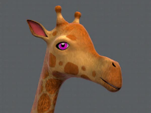 giraffa v01 Modello 3D