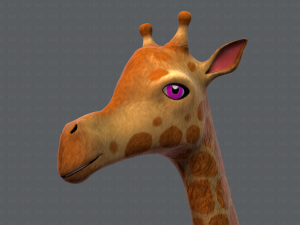 giraffe v01 3D Модель