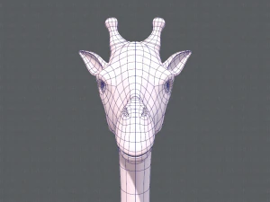 giraffa v01 Modello 3D