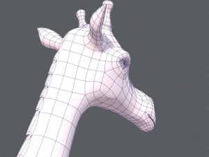 giraffa v01 Modello 3D