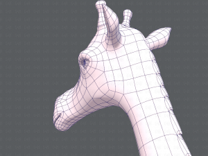 giraffe v01 3D Модель