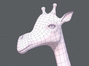 giraffa v01 Modello 3D