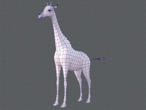 giraffa v01 Modello 3D