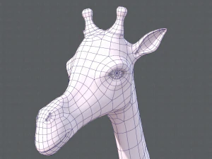 giraffa v01 Modello 3D