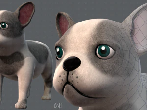 base de cachorro cartoonv03 Modelo 3D