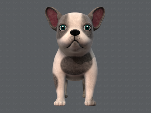 dog base cartoonv03 Modello 3D