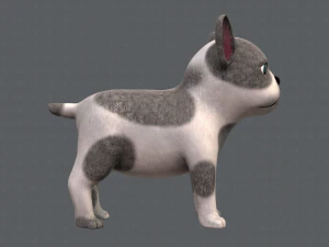 dog base cartoonv03 3D Model