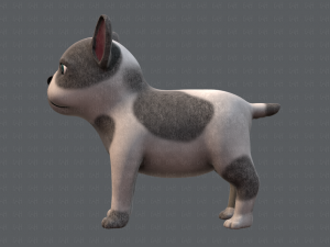 dog base cartoonv03 Modello 3D