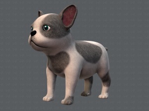 dog base cartoonv03 Modello 3D