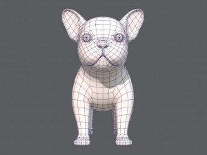 dog base cartoonv03 3D Model